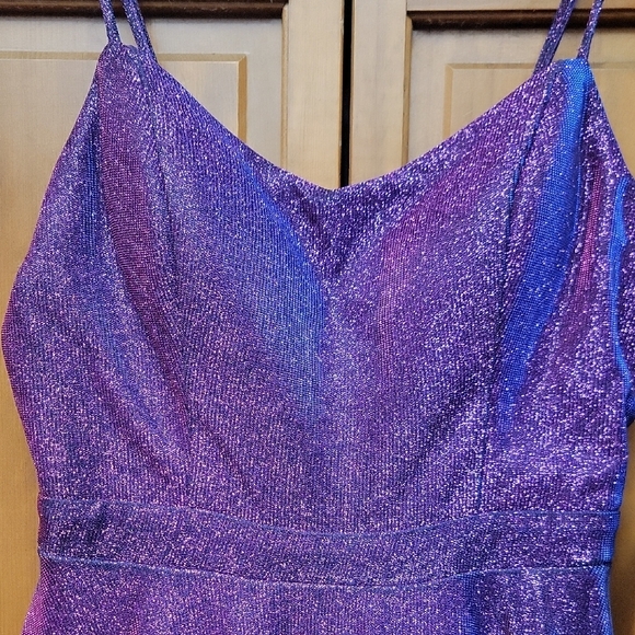 open lace back dress Taleah Lilac Cut Out Maxi Dress - US 16